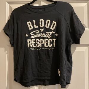 Under Armour Black T-Shirt with White Logo